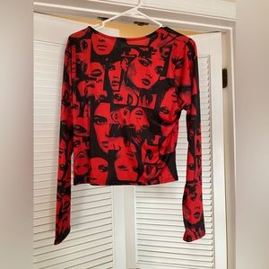 Cool, funky sheer red tshirt